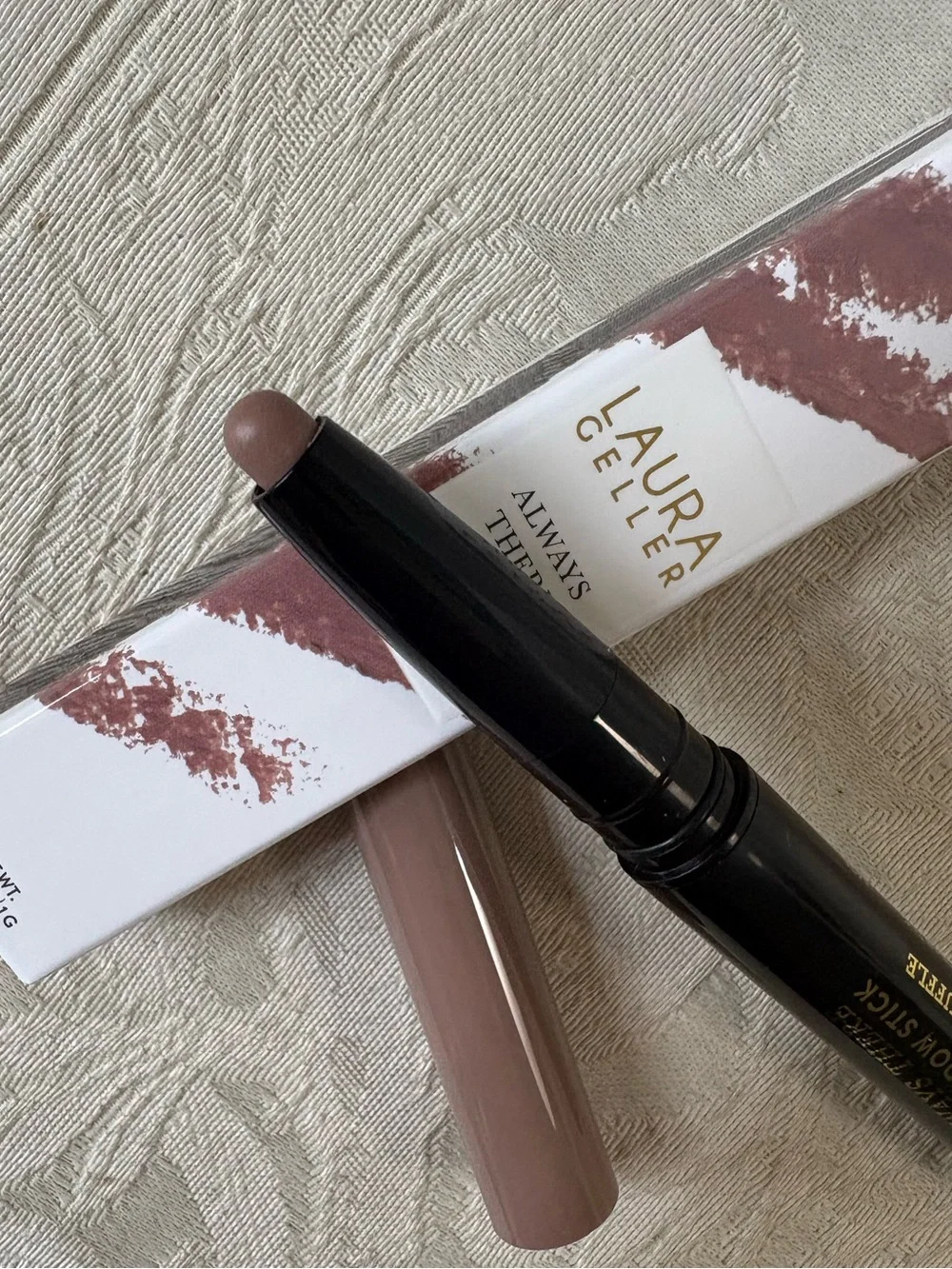 Laura Geller Always There Eyeshadow Stick Crayon Taupe Truffle BNIB